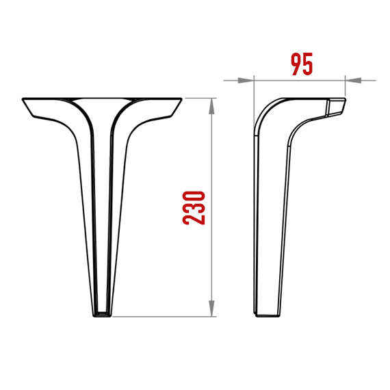 Master Foot 230 mm Oval