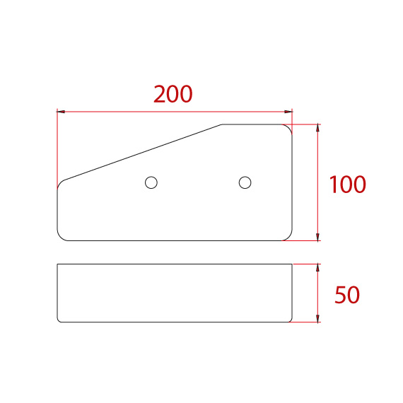Elitra Ayak 200x100x50 mm Elitra Ayak 200x100x50 mm