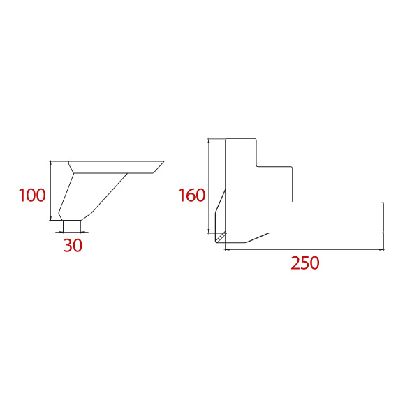Laviva Foot 250x160 mm Laviva Foot 250x160 mm