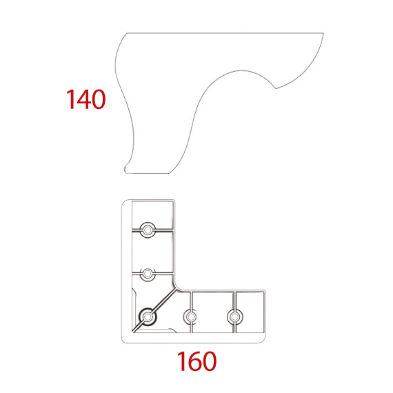 Dolphin 160x160x140 mm Dolphin 160x160x140 mm