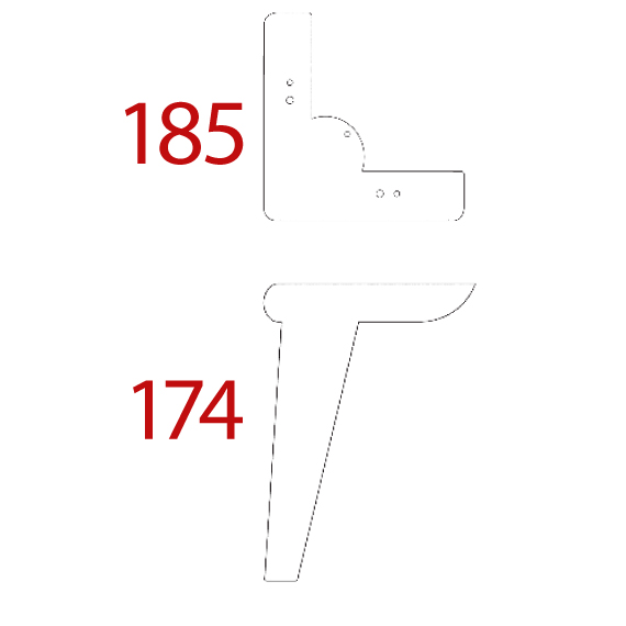 Mokka Dupont Foot 174 mm Mokka Dupont Foot 174 mm