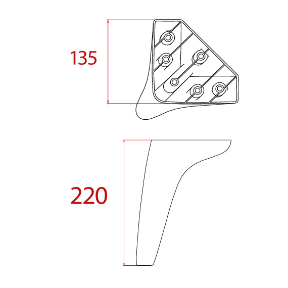 Monessa Ayak 135x135x220 mm Monessa Ayak 135x135x220 mm