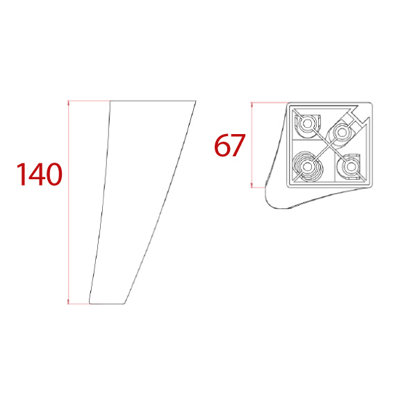 Loft Foot 140 mm Loft Foot 140 mm
