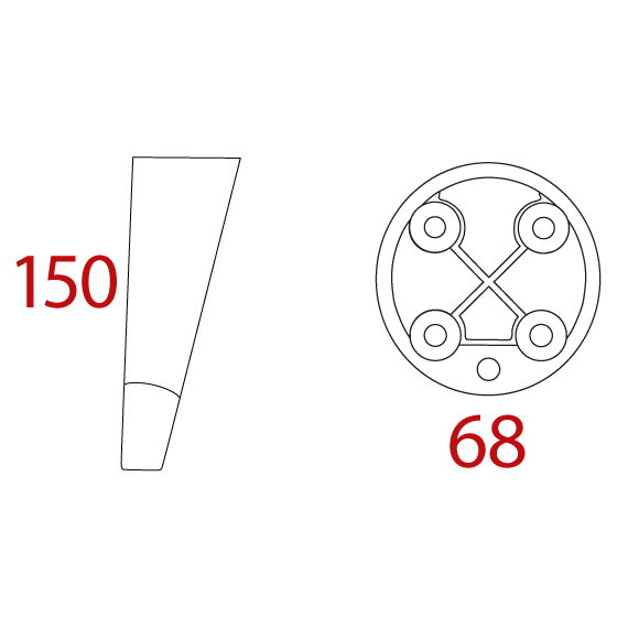 Lucas Ayak Açılı 150 mm