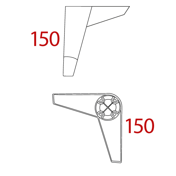 Lucas Corner Foot 150 mm